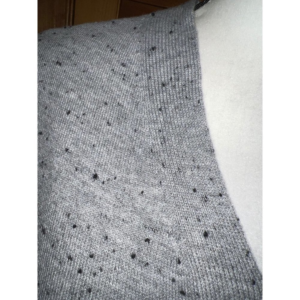 Loft Grey Speckled V Neck Tunic — Medium - Picture 9 of 13